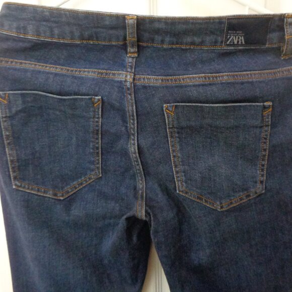 Zara Blue Jeans Denim 8 Bootcut Woman's - Picture 3 of 4